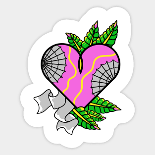 pink heart Sticker